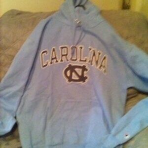 Pre-owned ex cond blue champion Carolina hoodie sweatshirt sz m